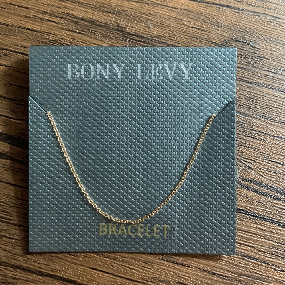 Bony Levy 14k yellow gold rolo bracelet